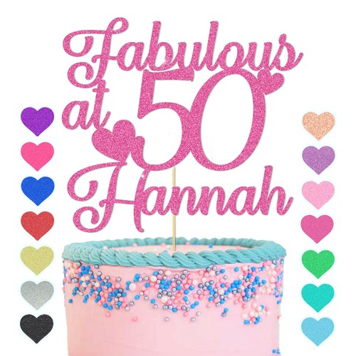 Fabulous fifty cake - cake, topper