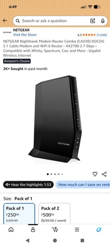 Netgear nighthawk cax30 ax2700 - netgear,