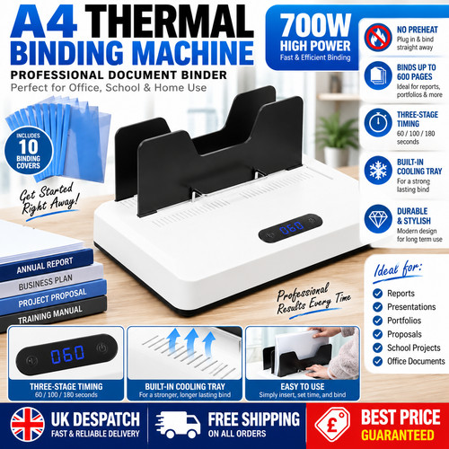 Thermal binding machine - a4,