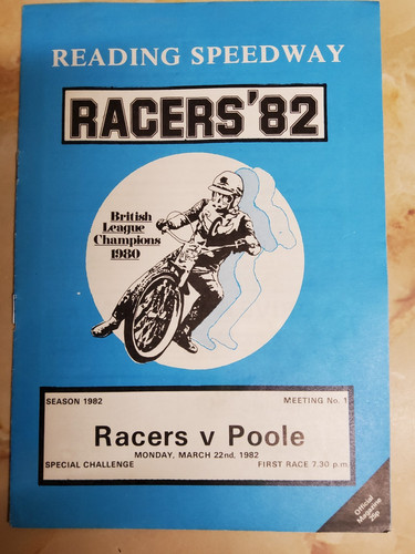 Reading speedway 1982 racers - speedway,