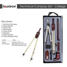 8pc Technical Drawing Compass