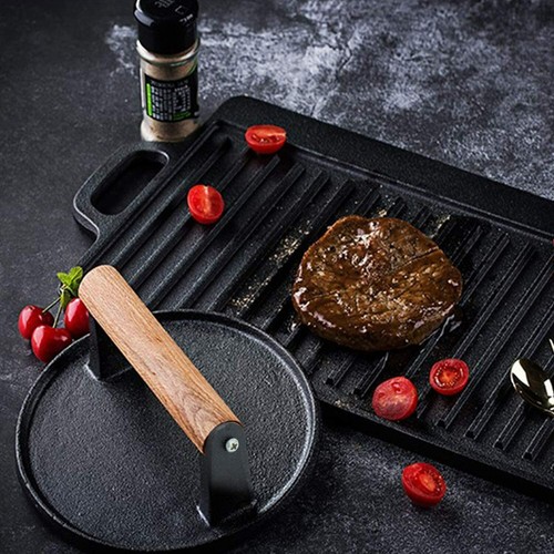 Black steak bacon - steak, press