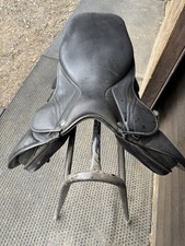 Griffin Thorowgood Saddle Black 17 in 7 Inches D Ring to D ring.