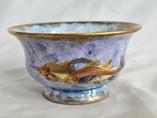 Wedgwood Daisy Makin-Jones lustre bowl, fish decoration, art deco period