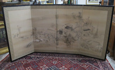 Antique JAPANESE 4 Panel Hand