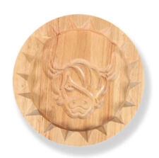 Wooden Highland Cow Shortbread Mould