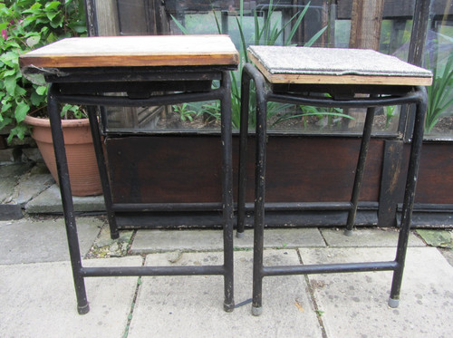 Pair vintage school lab - pair,