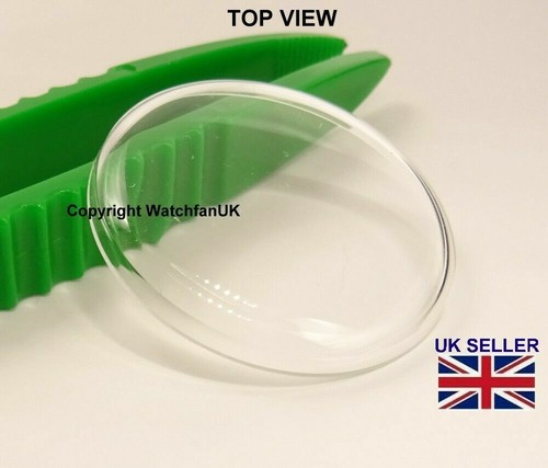 Acrylic domed crystal glass - domed,