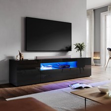 High Gloss 200cm Black TV