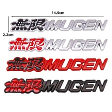 3D Metal Mugen Car Emblem Rear Trunk Front Grill Badge For Honda Civic Accord 