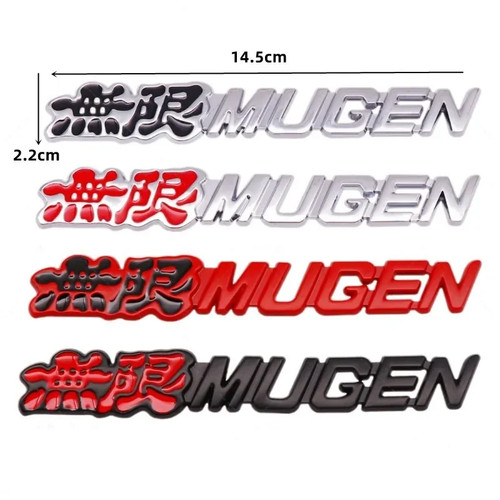 Metal mugen car emblem - 3d,