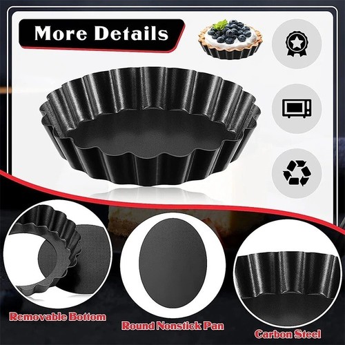6pcs removable bottom - bottom, tart