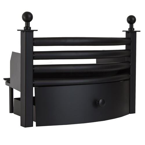 Laxton front grate iron solid - front,