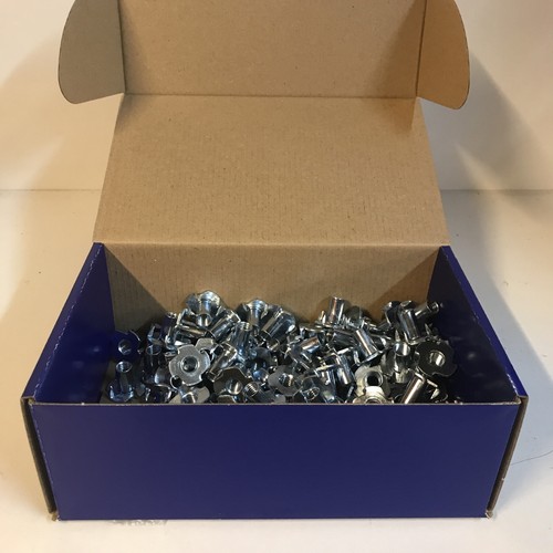 Pronged tee nuts - m8, 17.5mm