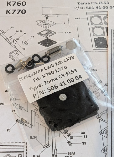 Husqvarna k750 k760 - k750, carburetor