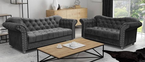 Chesterfield elegance grey 2 - elegance, 3&2