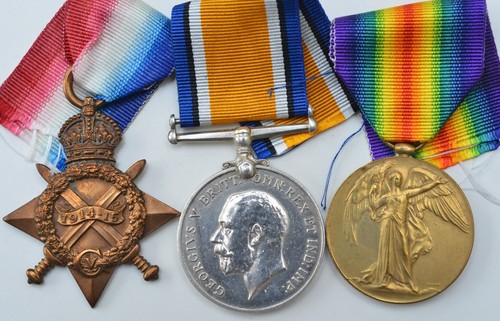 Ww1 medal trio - ww1,