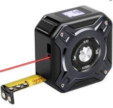 2-in-1 Laser Tape Measure 131Ft Digital Tape Measure with Laser & 16Ft Measuring