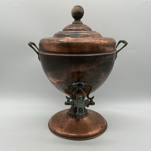 Antique copper samovar tea - antique,