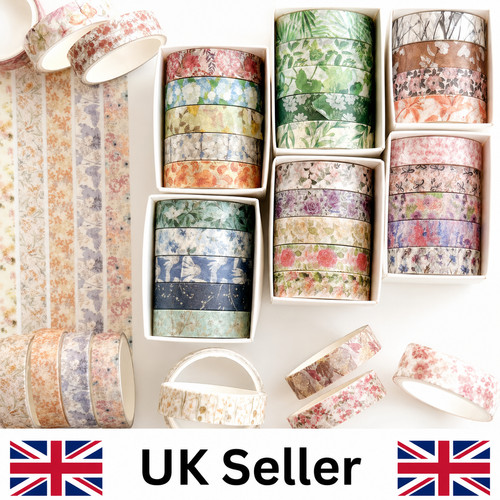Rolls floral washi tape - washi,