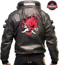 Ultimate Samurai 2077 Embroidered Gaming Cosplay Bomber Leather Motorbike Jacket