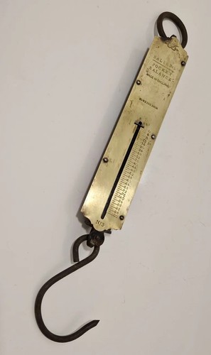 Antique brass sprung salter - brass,