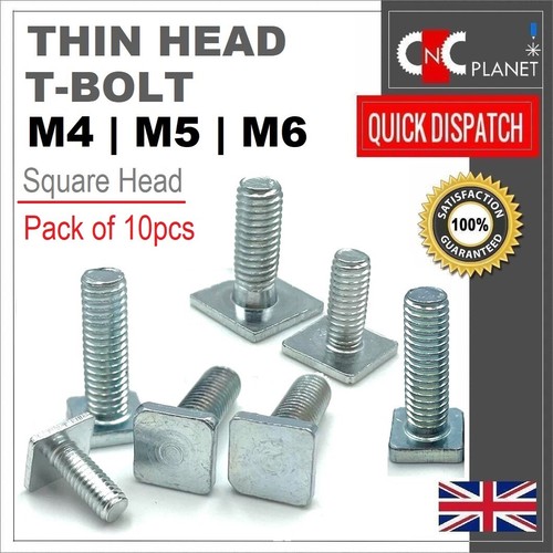 Ultra thin head bolt square - head,