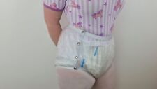 CLEAR Popping PVC Plastic Pants Adult DIAPER NAPPY Incontinence