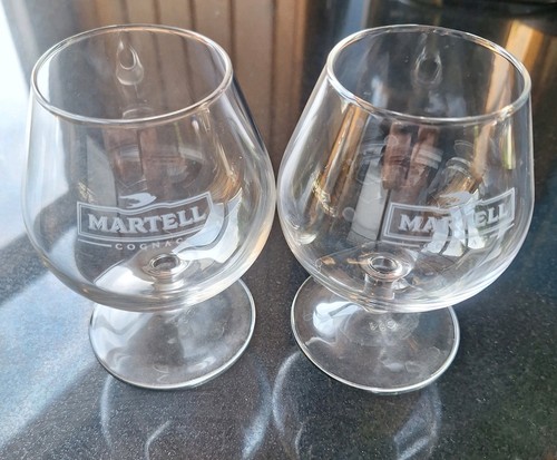 Martell cognac glasses - cognac,