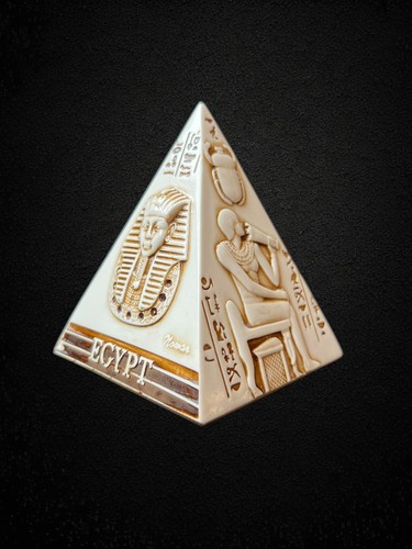 Ivory egyptian pyramid with - ivory,