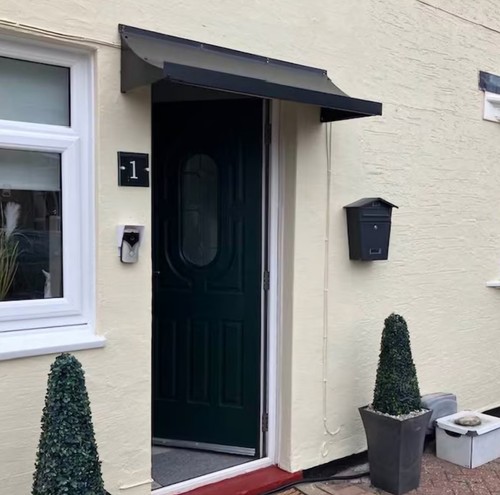 Steel metal door - steel, canopy