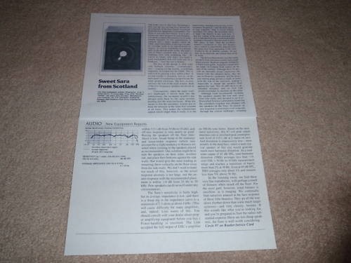 Linn sara speaker review 1982 - sara, review,1982