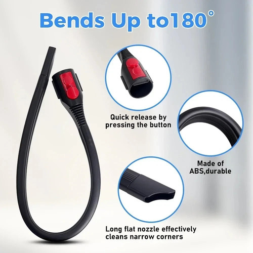 Flexible crevice tool for - tool,