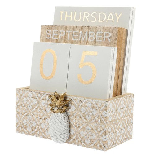 Wooden perpetual calendar - perpetual,