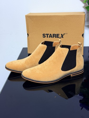 Brand new tan suede - new,