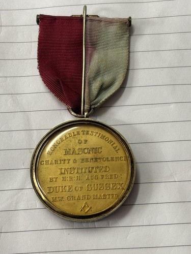Vintage gold silver masonic - on,