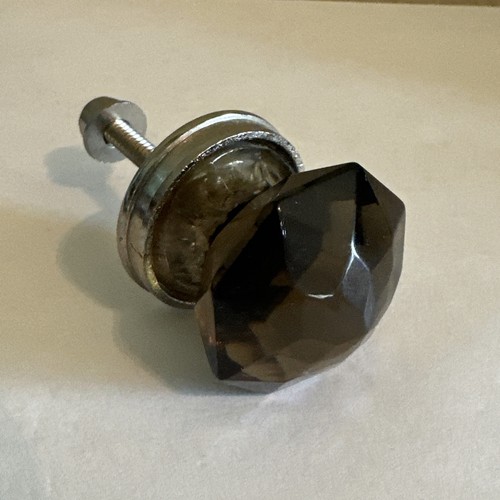 Vintage glass drawer pull - glass,