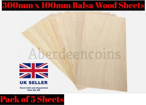 Balsa wooden plate 300 x - 5,