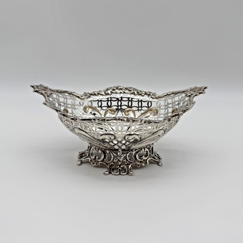 Victorian silver oval pierced - victorian,