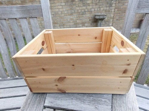 Wooden crate smooth wood - wooden,
