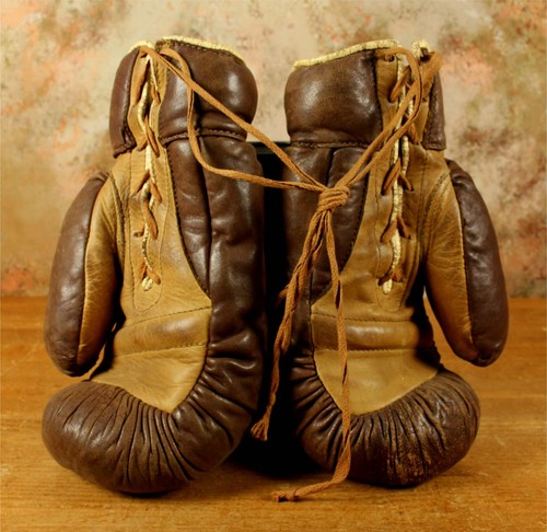 Vintage sykes leather boxing - sykes,