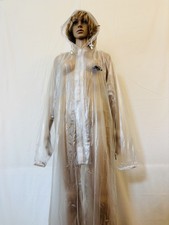 RARE VERY LAST SOFT SMOOTH 100% PVC VINYL PLASTIC RAINCOAT UFO BRAND 