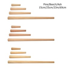 4x Wooden Legs Tapered Pine Beech Poplar Ash Table Chair Stool Sofa 4 Sizes Cone