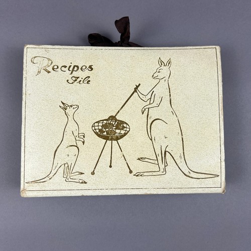 Vintage kangaroo recipe file - kangaroo,
