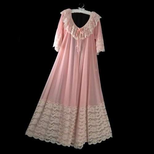 Vintage 60s intime sheer - sheer, pink
