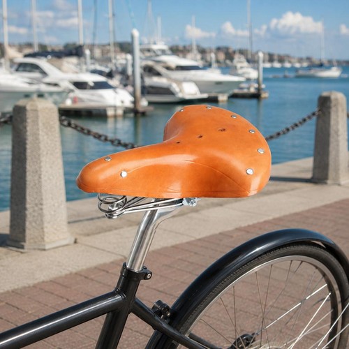 Vintage bike genuine leather - bike,