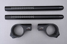 Pair of bracelets standard half handlebars matte black 50 mm Suzuki RGV 250 1991
