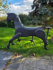 LARGE WOODEN HORSE DISPLAY OR
