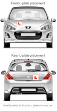 Magnetic L Plates - UK Learner