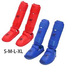 MMA Shin Guards Gear Leg Instep Protection Karate Taekwondo Pads for Adults
